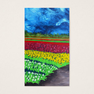 Cartes De Visite Champ de tulipe : La Hollande