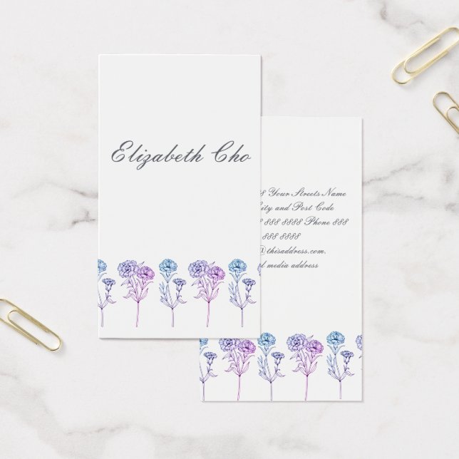 Cartes De Visite Changement d'adresse - oeillets (Bureau)