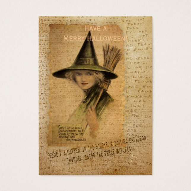 Cartes De Visite Charming Witch (Devant)