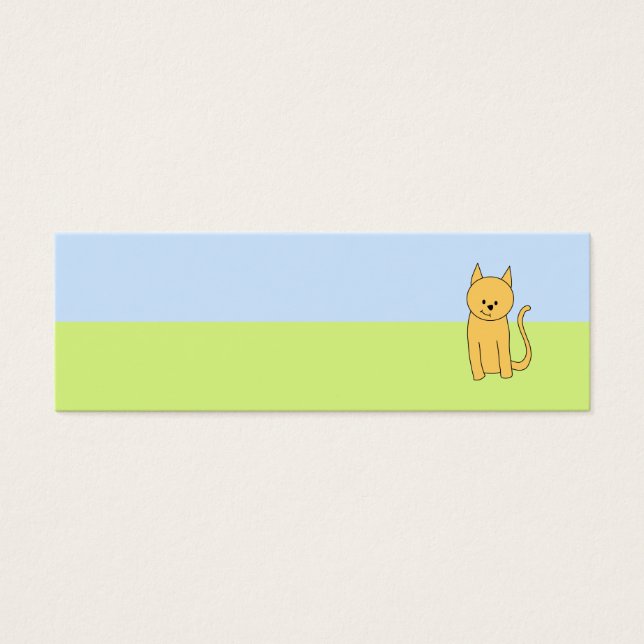 Cartes De Visite Chat au Gingembre mignon. (Devant)