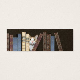 Cartes De Visite Chat et livres signet