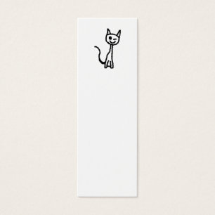 Cartes De Visite Chat noir, clignant de l'oeil