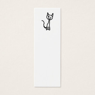 Cartes De Visite Chat Noir, En Train D'Aspirer.
