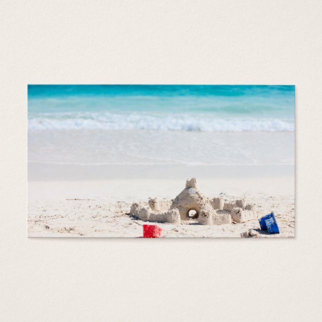 Cartes De Visite Château de sable (Devant)
