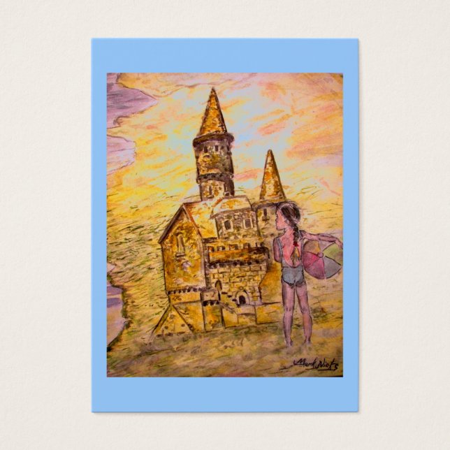 Cartes De Visite Château Sandcastle géant (Devant)