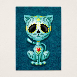 Cartes De Visite Chaton bleu de sucre de zombi