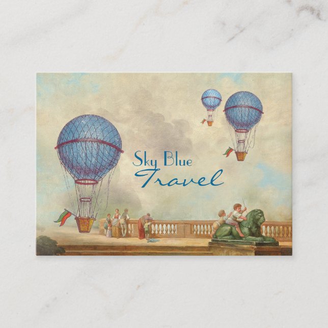 Cartes de visite chauds de ballon de l'Aire (Devant)