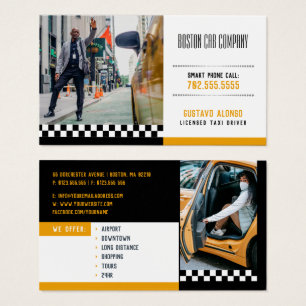 Cartes De Visite chauffeur de taxi   Compagnie de taxi