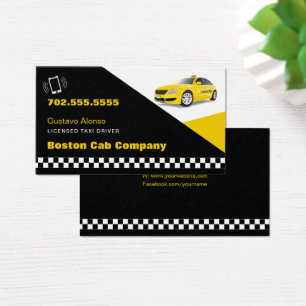 Cartes De Visite chauffeur de taxi   Compagnie de taxi