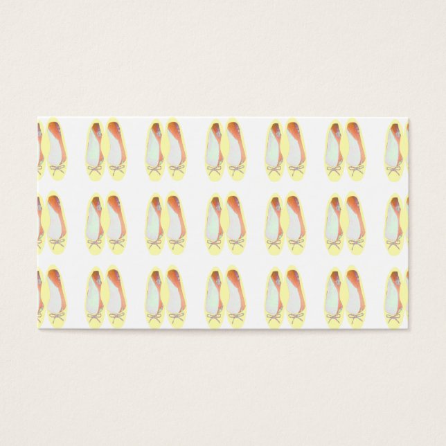 Cartes De Visite Chaussures jaunes (Devant)