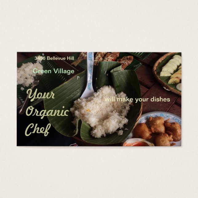 Cartes De Visite chef bio (Devant)