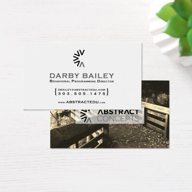 Cartes De Visite chemin tordu concepts abstraits (Bureau)