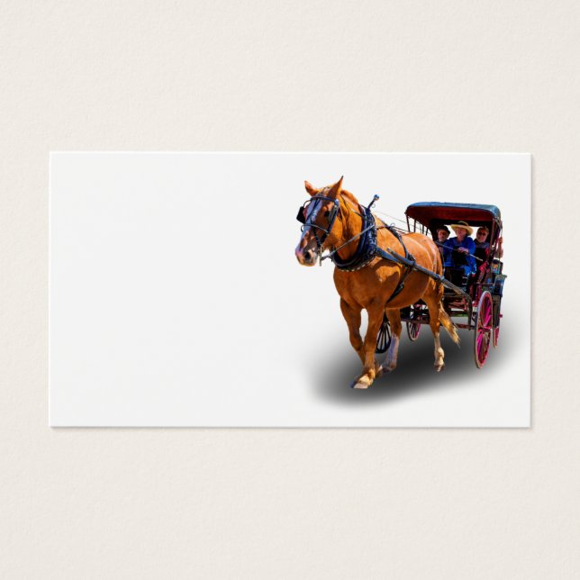 CARTES DE VISITE CHEVAL ET TRANSPORT (Devant)