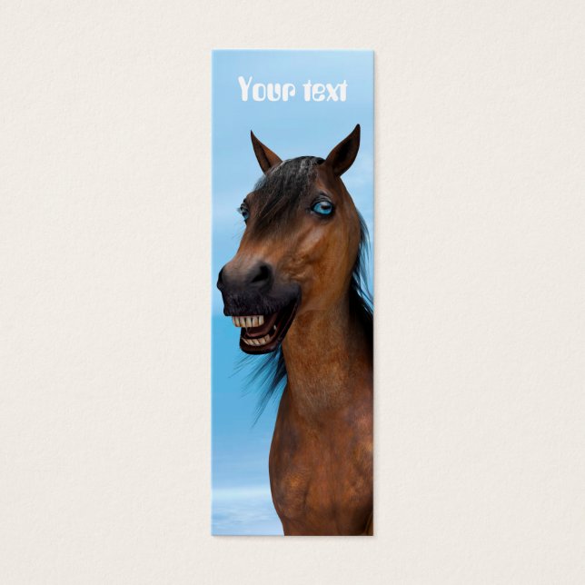 Cartes De Visite Cheval heureux (Devant)