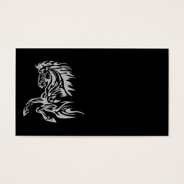 Cartes De Visite Cheval sauvage (Devant)