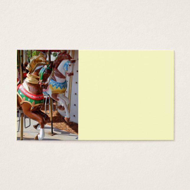 Cartes De Visite Chevaux joyeux (Devant)