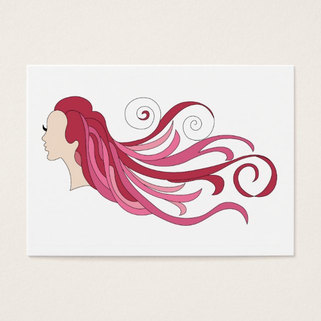 Cartes De Visite Cheveux colorés (Devant)