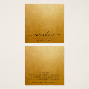 Cartes De Visite Chic or moderne minimaliste oreille bijouterie