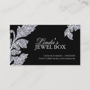 Cartes de visite chics de concepteur de bijoux