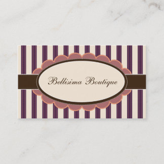Cartes de visite chics de concepteur de boutique :