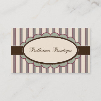 Cartes de visite chics de concepteur de boutique :