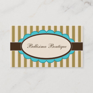 Cartes de visite chics de concepteur de boutique :