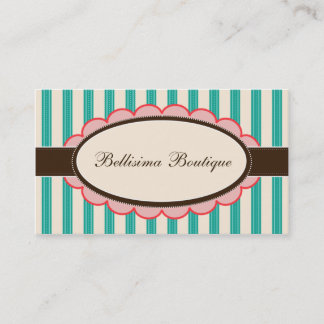 Cartes de visite chics de concepteur de boutique :