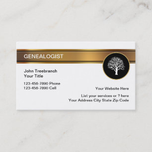 Cartes de visite chics de symbole d'arbre de