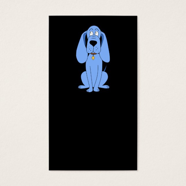 Cartes De Visite Chien bleu. Hound. (Devant)
