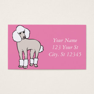 Cartes De Visite Chien de caniche standard Thunder_Cove