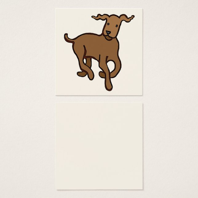 Cartes De Visite Chien marchant (Devant & derrière)