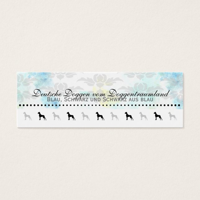 Cartes De Visite Chien Visitenkarte (Devant)