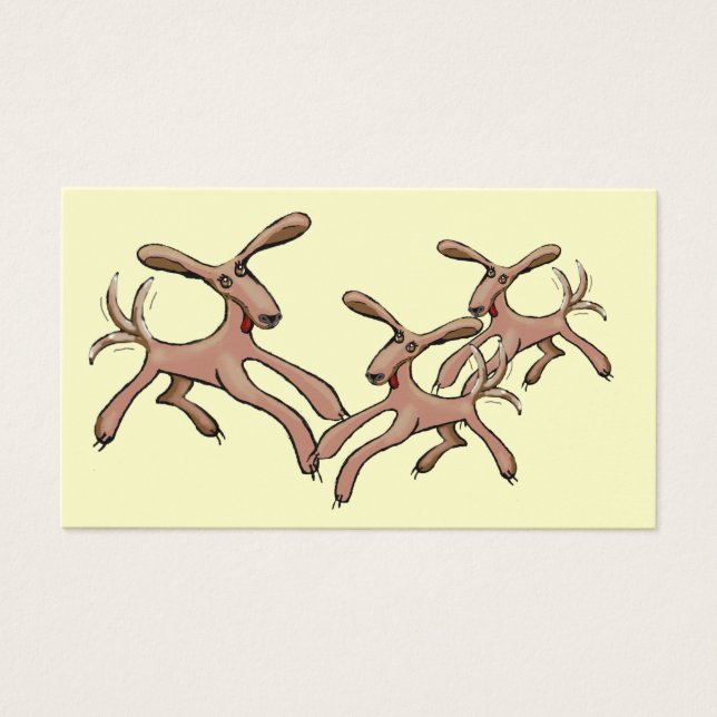 Cartes De Visite Chiens Waggy (Devant)