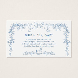 Cartes De Visite Chinoiserie Toile Books for Baby Enclosure Card