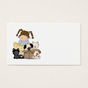 Cartes De Visite Chiots d'amour