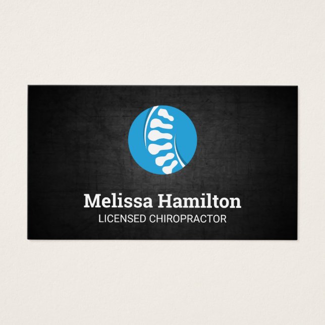 Cartes De Visite Chiropraticien | Anatomie osseuse (Devant)