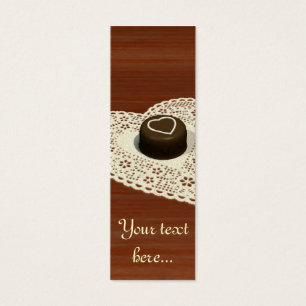 Cartes De Visite Chocolat de la Saint-Valentin