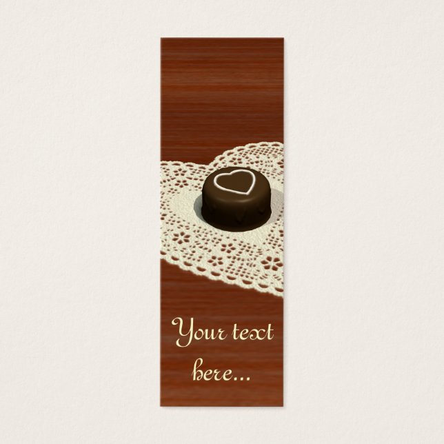 Cartes De Visite Chocolat de Valentines (Devant)