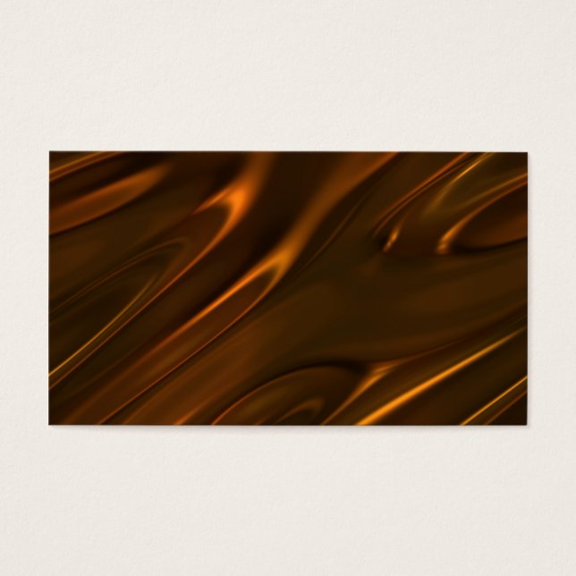 Cartes De Visite Chocolat liquide fondu à chaud Texté (Devant)