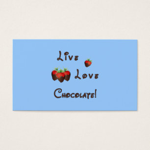 Cartes De Visite Chocolat vivant d'amour