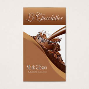 Cartes De Visite Chocolats gastronomes de "Le Chocolatier" -,