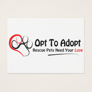 Cartes De Visite Choisissez d'adopter