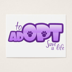 Cartes De Visite Choisissez d'adopter