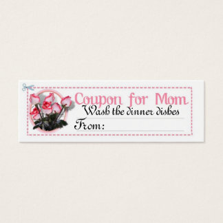 Cartes De Visite Chore Coupon pour maman