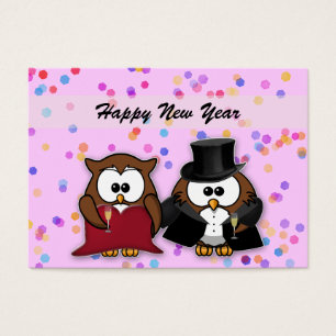 Cartes De Visite chouettes de champagne