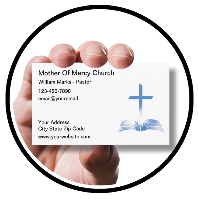 Cartes de visite chrétiennes Design simple (Créateur téléchargé)