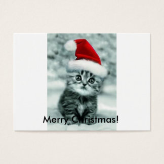 Cartes De Visite Christmas Cat