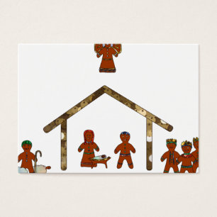 Cartes De Visite christmas gingerbread nativity