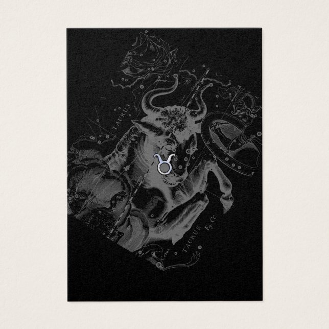 Cartes De Visite Chrome comme Taurus Zodiac Connexion Hevelius (Devant)