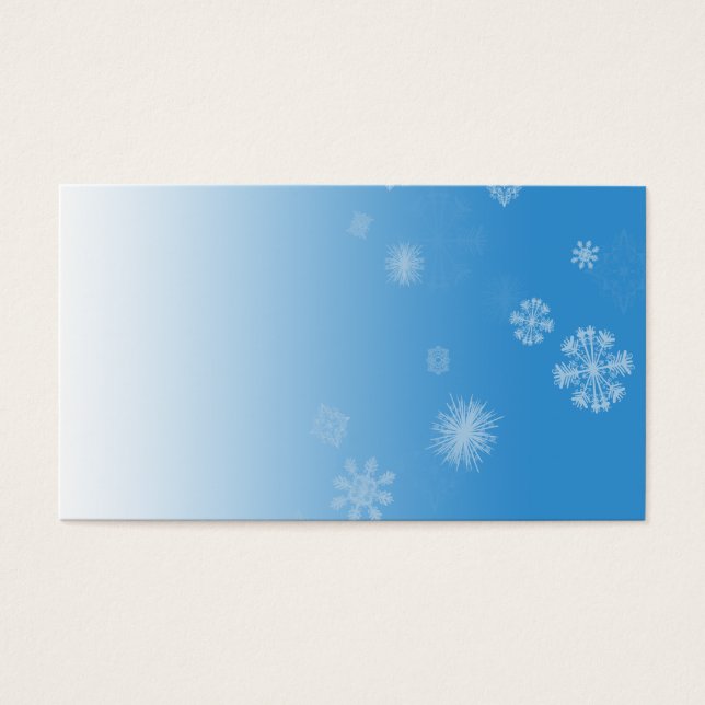 Cartes De Visite Chutes de neige (Devant)